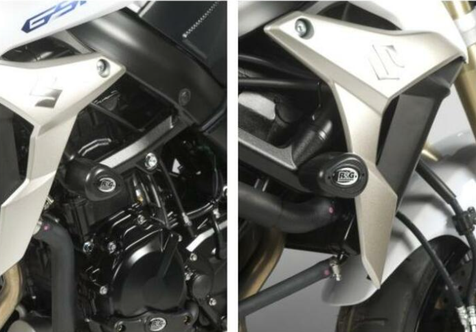 Краш тапи R&amp;G RACING Aero Crash Protectors Black Suzuki GSR 750 11-16