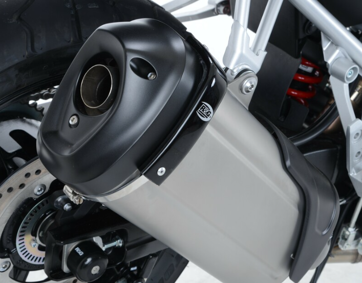 Протектор за генерация R&amp;G RACING Exhaust Protector Black Aprilia/Honda/Suzuki/Kawasaki