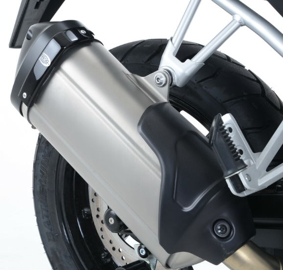 Протектор за генерация R&amp;G RACING Exhaust Protector Black Aprilia/Honda/Suzuki/Kawasaki