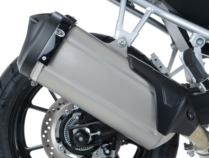 Протектор за генерация R&amp;G RACING Exhaust Protector Black Aprilia/Honda/Suzuki/Kawasaki