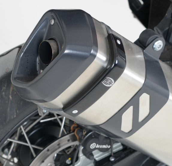 Протектор за генерация R&amp;G RACING Exhaust Protector Black Aprilia/Honda/Suzuki/Kawasaki