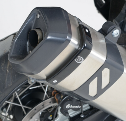 Протектор за генерация R&amp;G RACING Exhaust Protector Black Aprilia/Honda/Suzuki/Kawasaki
