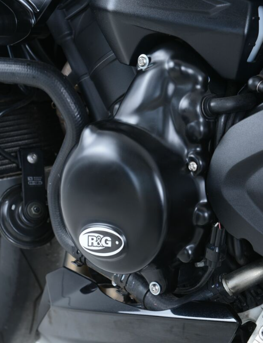 Протектор за двигател R&amp;G RACING Left Crankcase Protection Cover Black Triumph Daytona 675/ Speed Triple 675/765