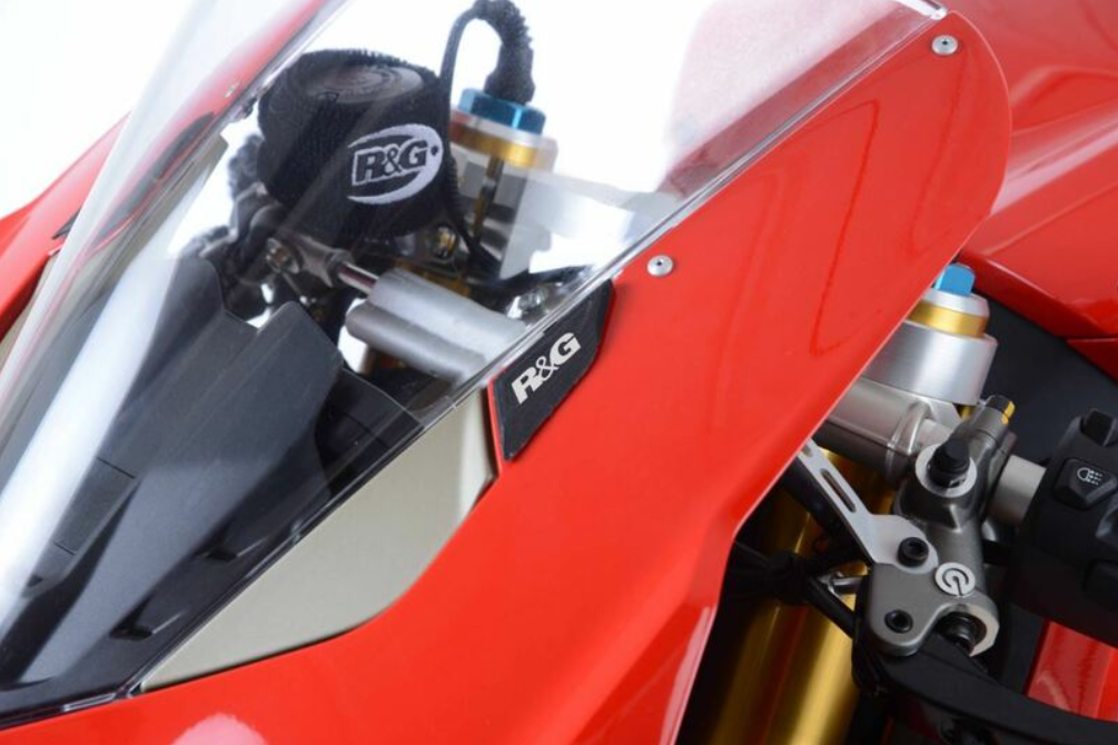 Плоча за огледала R&amp;G RACING Mirror Blanking Plate - Black Ducati Panigale V4 18-22