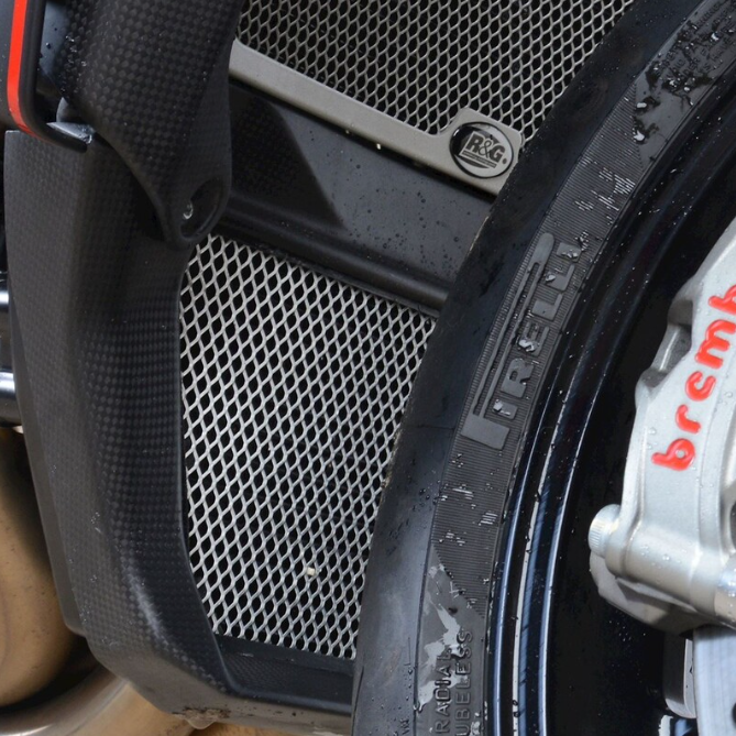 Протектор за маслен радиатор R&amp;G RACING Oil Cooler Guard RED - MV Agusta Brutale 1000 RR 20-21