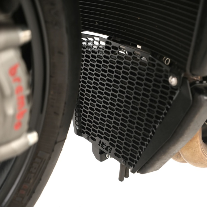 Протектор за маслен радиатор R&amp;G RACING Pro Oil Cooler Guard Aluminium Aprilia Tuono V4 1100 (Factory) 25