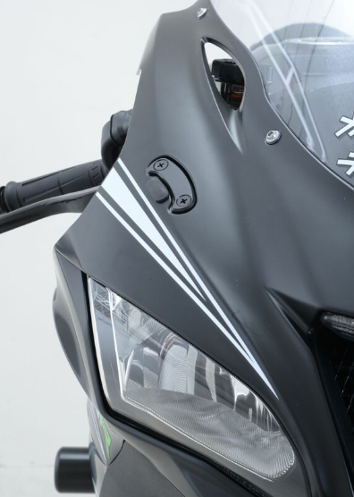 Плоча за огледала R&amp;G RACING Mirror Blanking Plate - Black Kawasaki ZX-10R 16-25