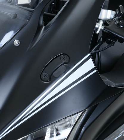 Плоча за огледала R&amp;G RACING Mirror Blanking Plate - Black Kawasaki ZX-10R 16-25