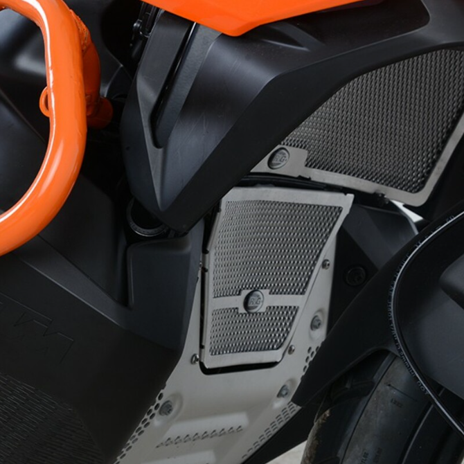 Протектор за колектори R&amp;G RACING Aluminium Downpipe grille - KTM 790 Adventure 19-20