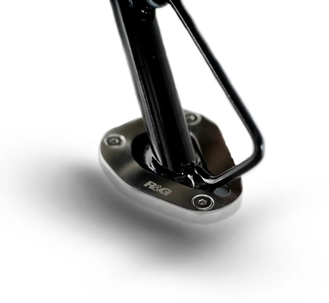 Адаптер за странична стойка R&amp;G RACING Kickstand Shoe - Silver BMW G310R 18-25
