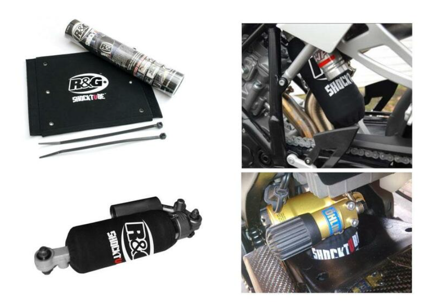 калъф за амортисьор R&amp;G RACING Shocktube Black 20,3x24,1