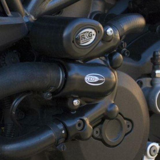 Протектор за двигател R&amp;G RACING (Water Pump) Left Crankcase Protection Cover Black Ducati