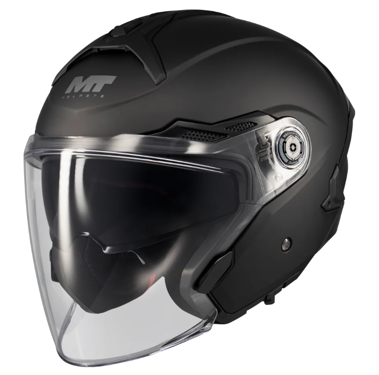 Скутер каска MT COSMO SV PURE A1 BLACK MATT