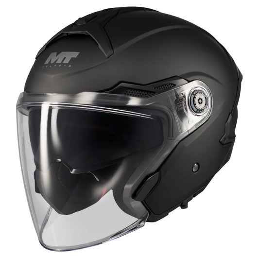 Скутер каска MT COSMO SV PURE A1 BLACK MATT