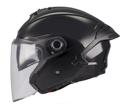 Скутер каска MT COSMO SV PURE A1 BLACK GLOSS