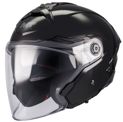 Скутер каска MT COSMO SV PURE A1 BLACK GLOSS