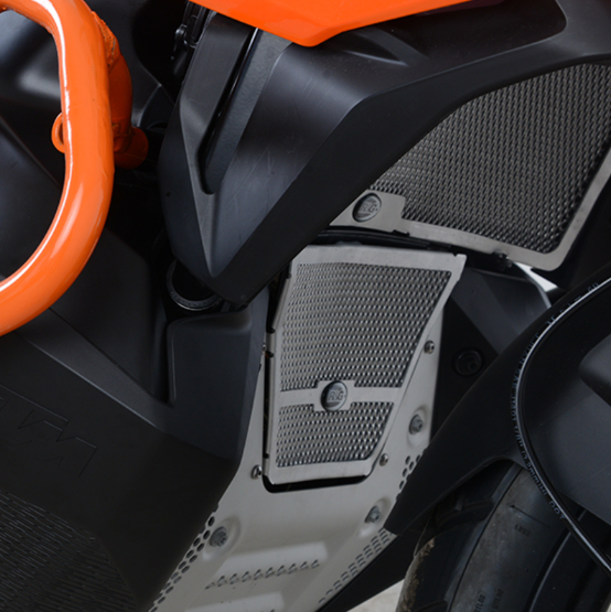 Протектор за колектори R&amp;G RACING Titanium Downpipe grille - KTM 790 Adventure 19-20