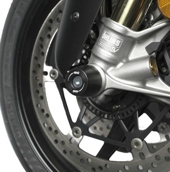 Краш тапи за ост R&amp;G RACING Fork Protection Black Ducati Panigale V4 25-26