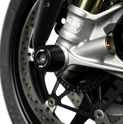 Краш тапи за ост R&amp;G RACING Fork Protection Black Ducati Panigale V4 25-26