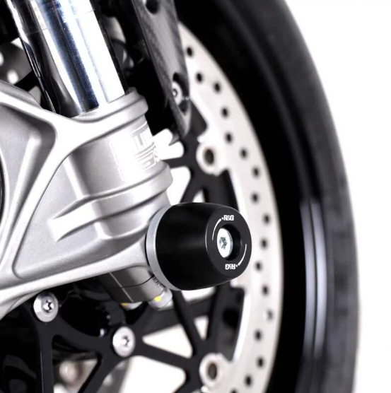 Краш тапи за ост R&amp;G RACING Fork Protection Black Triumph Speed Triple 1050 RS 18-21 / S 16-21 / 1200 RS 21-25 / RR 22-25