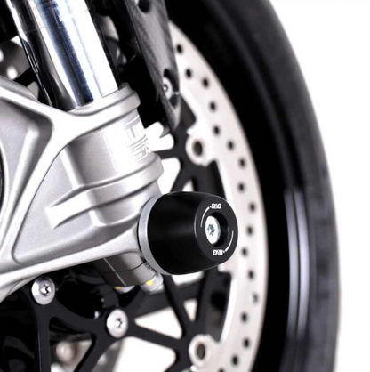 Краш тапи за ост R&amp;G RACING Fork Protection Black Triumph Speed Triple 1050 RS 18-21 / S 16-21 / 1200 RS 21-25 / RR 22-25