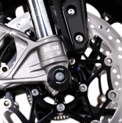Краш тапи за ост R&amp;G RACING Fork Protection Black Triumph Speed Triple 1050 RS 18-21 / S 16-21 / 1200 RS 21-25 / RR 22-25