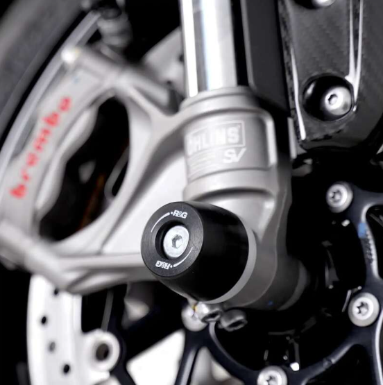 Краш тапи за ост R&amp;G RACING Fork Protection Black Triumph Speed Triple 1050 RS 18-21 / S 16-21 / 1200 RS 21-25 / RR 22-25