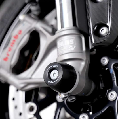 Краш тапи за ост R&amp;G RACING Fork Protection Black Triumph Speed Triple 1050 RS 18-21 / S 16-21 / 1200 RS 21-25 / RR 22-25
