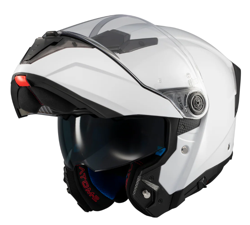 Отваряема каска MT ATOM 2 SV PURE A0 WHITE GLOSS