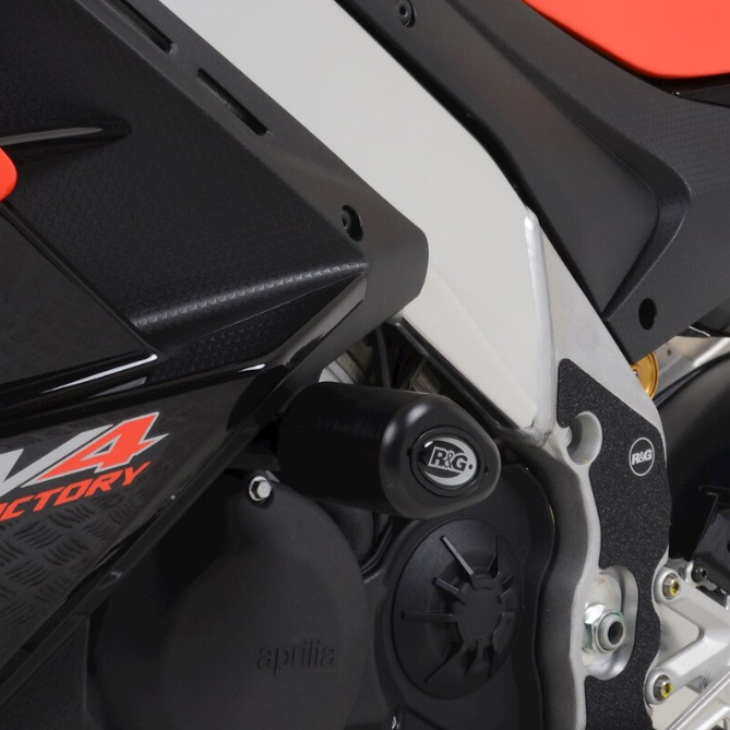 Краш тапи R&amp;G RACING Aero Crash Protectors - Black Aprilia RSV4 1100 Factory 21-24