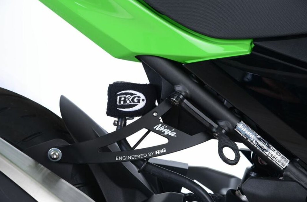 Стойка за генерация R&amp;G RACING Rear Footrest Blanking Plates Black Kawasaki Ninja 400 23-24