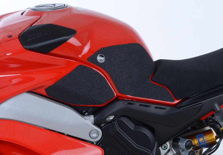 Протектор за резервоар R&amp;G RACING Tank Traction Pad 4 Pieces Black Ducati Panigale V4 18-24