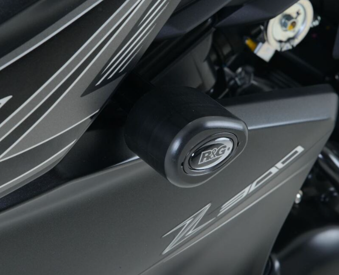 Краш тапи R&amp;G RACING Aero Black Crash Portectors Kawasaki Z300 15-18