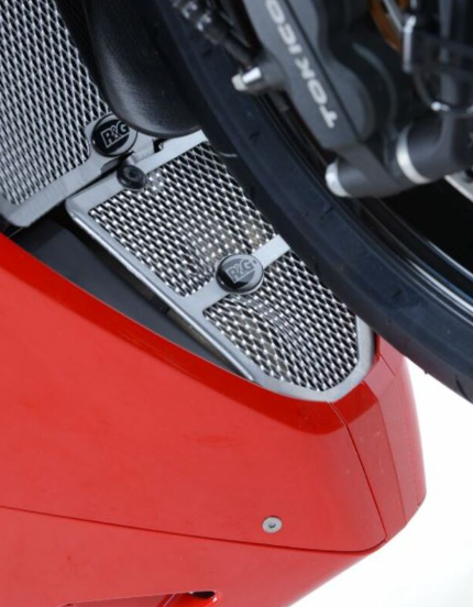 Протектор за генерация R&amp;G RACING Aluminium Downpipe grille - Black Honda CBR1000RR 17-19