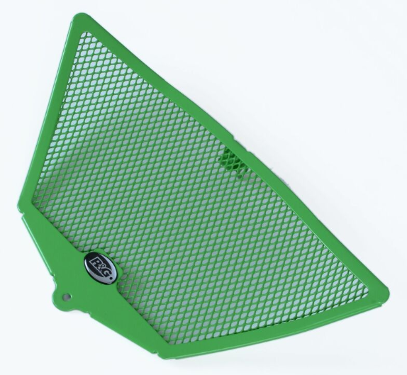 Протектор за генерация R&amp;G Racing Aluminium Headpipe grille - Green Kawasaki ZX10R 11-18