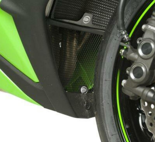 Протектор за генерация R&amp;G Racing Aluminium Headpipe grille - Black Kawasaki ZX10R 11-18