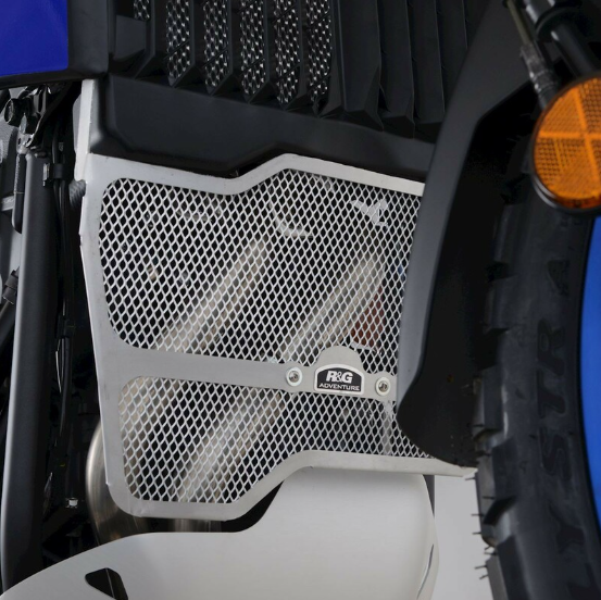 Протектор за генерация R&amp;G Racing Aluminium Headpipe grille - Titanium Yamaha Tenere 700 19-24