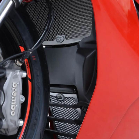 Протектор за радиатор R&amp;G Racing Aluminium Radiator guard - Silver Ducati Supersport 937 17-24