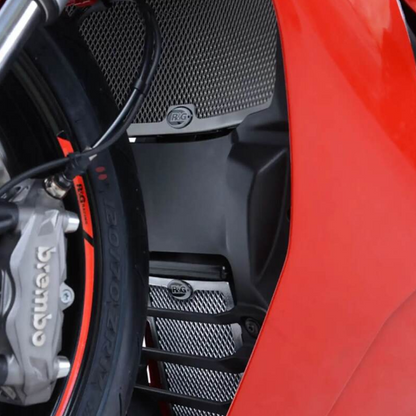 Протектор за радиатор R&amp;G Racing Aluminium Radiator guard - Silver Ducati Supersport 937 17-24