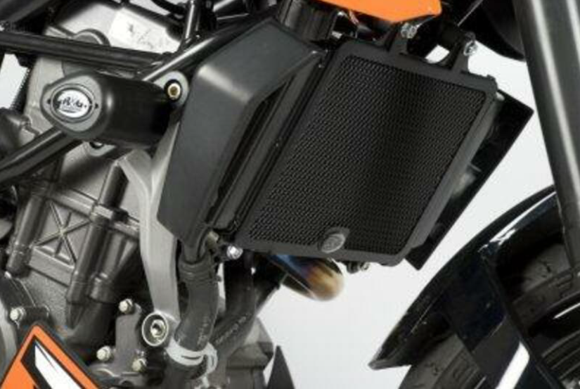 Протектор за радиатор R&amp;G Racing Aluminium Radiator guard - Black KTM Duke 125 11-23 / 200 12-18