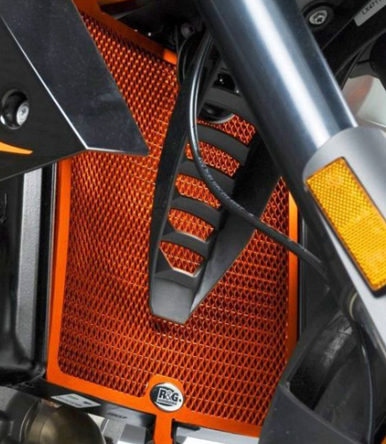 Протектор за радиатор R&amp;G Racing Aluminium Radiator guard - Orange KTM Superduke 990 04-12