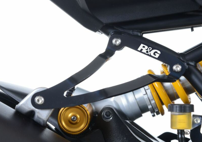 Стойка за генерация R&amp;G RACING Black Exhaust Hanger Ducati Monster 1200R 16-19