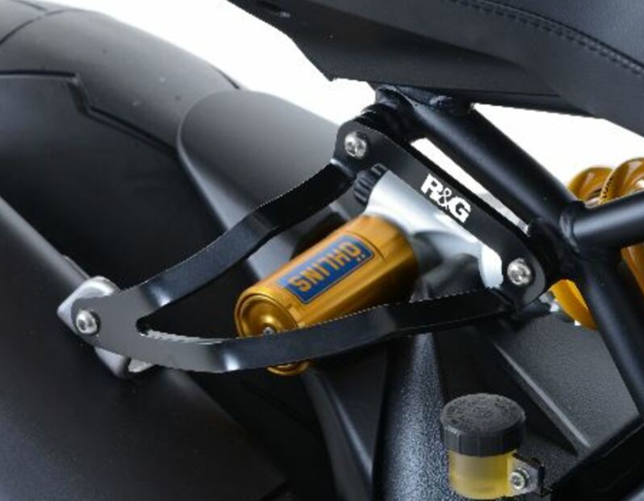 Стойка за генерация R&amp;G RACING Black Exhaust Hanger Ducati Monster 1200R 16-19