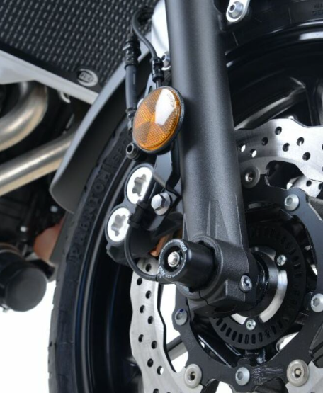 Краш тапи за ост R&amp;G RACING Black Fork Protection Yamaha XSR700 16-22