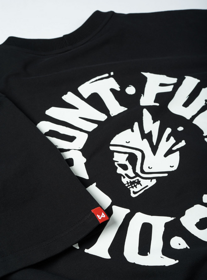 Тениска PANDO MOTO LUKE DON’T DIE BLACK – Oversized