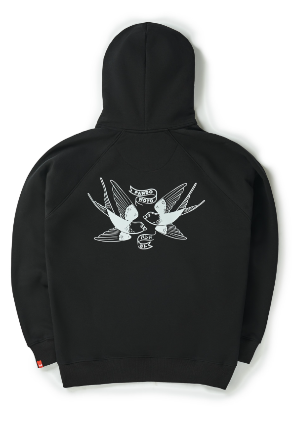 Мото суитшърт PANDO MOTO MAX TOKYO BLACK – Oversized