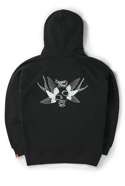 Мото суитшърт PANDO MOTO MAX TOKYO BLACK – Oversized