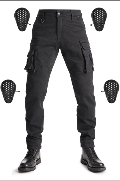 Мото дънки PANDO MOTO Desert Cargo Black Cordura®