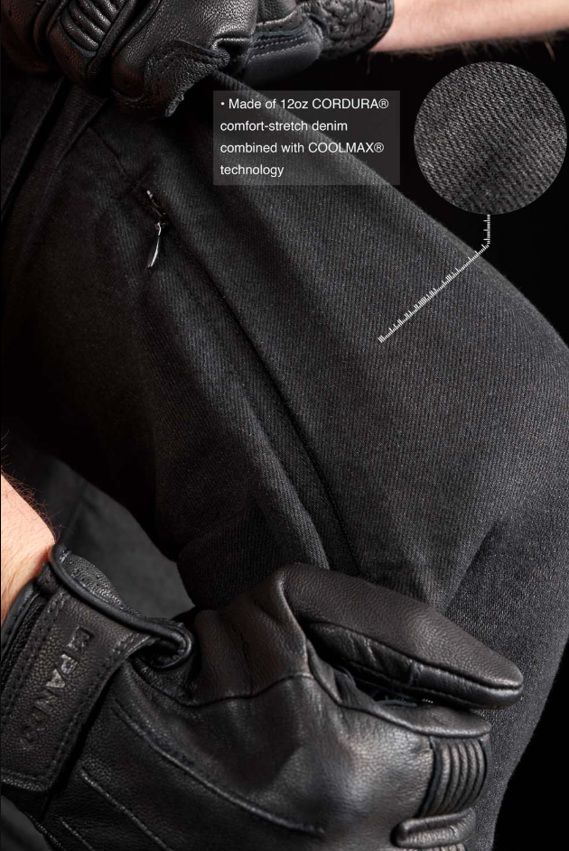 Мото дънки PANDO MOTO Desert Cargo Black Cordura®