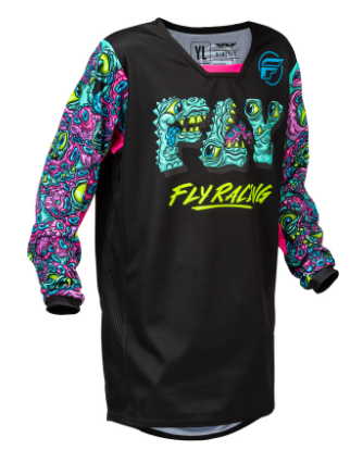 Детска мотокрос блуза FLY RACING Kinetic Mutant Youth - Black/Multi